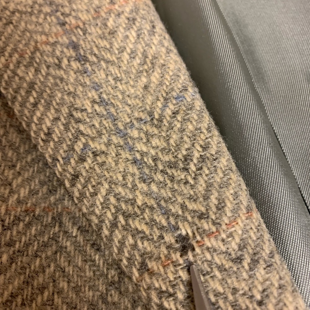 Haggar Blazer Imperial Wool Tweed Plaid Professional Preppy Classic Mens SZ 46R - Picture 14 of 14
